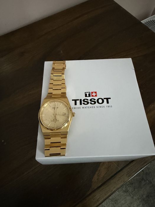 Tissot PRX gold auriu automat acte, cutie