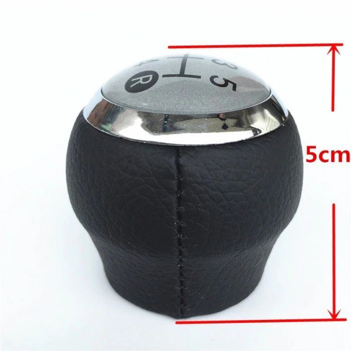 Топка скоростен лост Тойота/Toyota естествена кожа 5 и 6 скорости