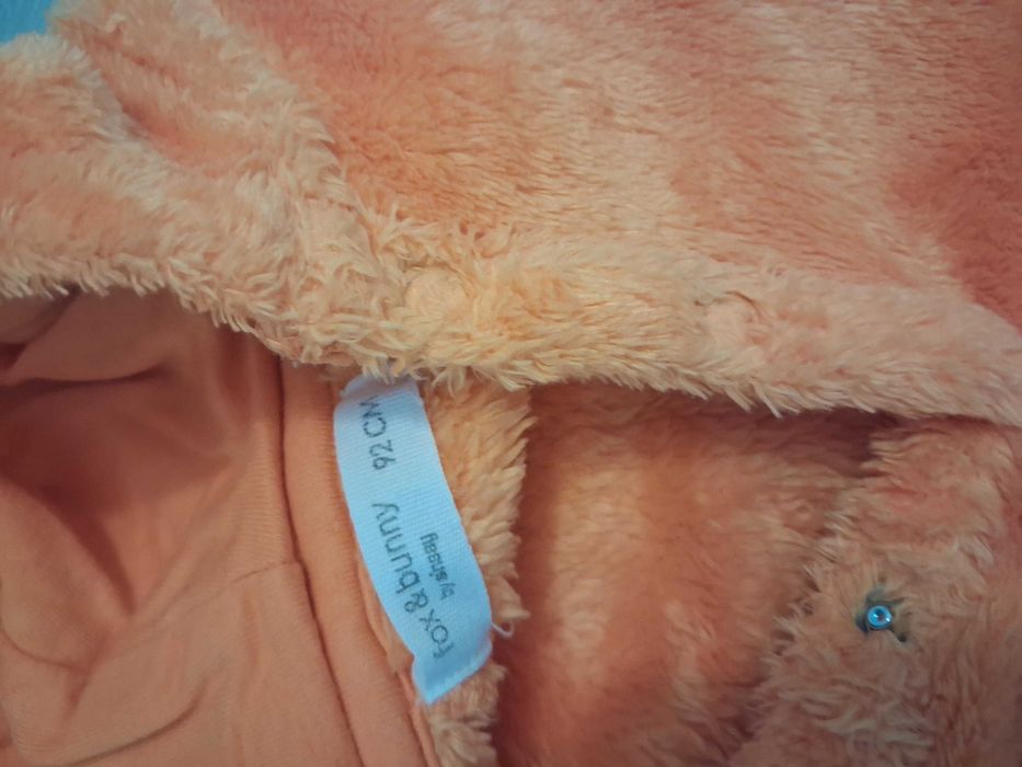 Set salopeta plusata si hanorac gros masura 92