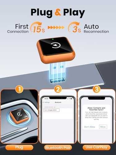 Нов Безжичен CarPlay Адаптер W2 USB Type-C iPhone iOS 10+ кола телефон връзка