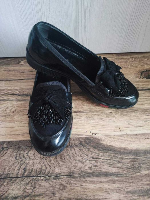 Черни мокасини - марка Aquamarine