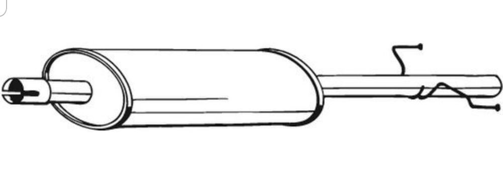 Toba eșapament Volkswagen LT 1996 - 2006 Tobă intermediară PRODUS NOU