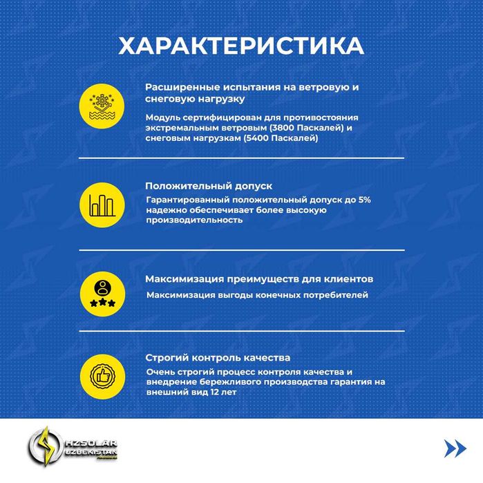 Солнечные панели | Optom Quyosh panellari | 540 w | КЛАСС А | 0.26