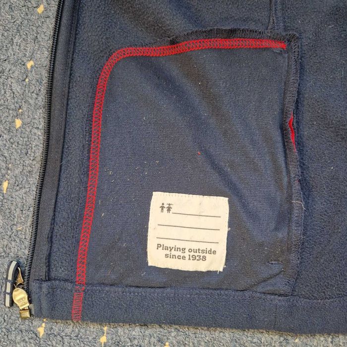 Jacheta fleece Columbia baieti copii L, bleumarin cu rosu