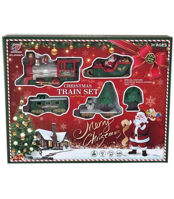 Влак с  релси Коледен модел