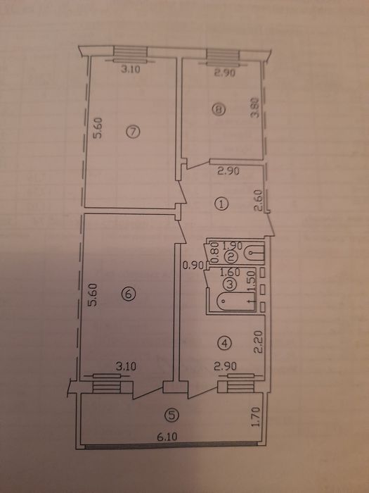 Продаётся  квартира на 2 этаже в нукусе