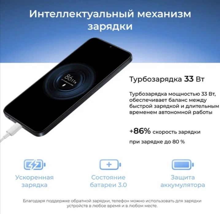 Redmi 15C (Midnight Black, 4/128GB) — смартфон с 6.9" FHD+ 120Hz диспл