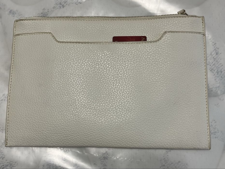 Клатч белый 30»20 , INCITY