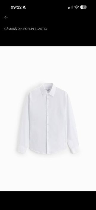 Camasa alba eleganta Zara Man