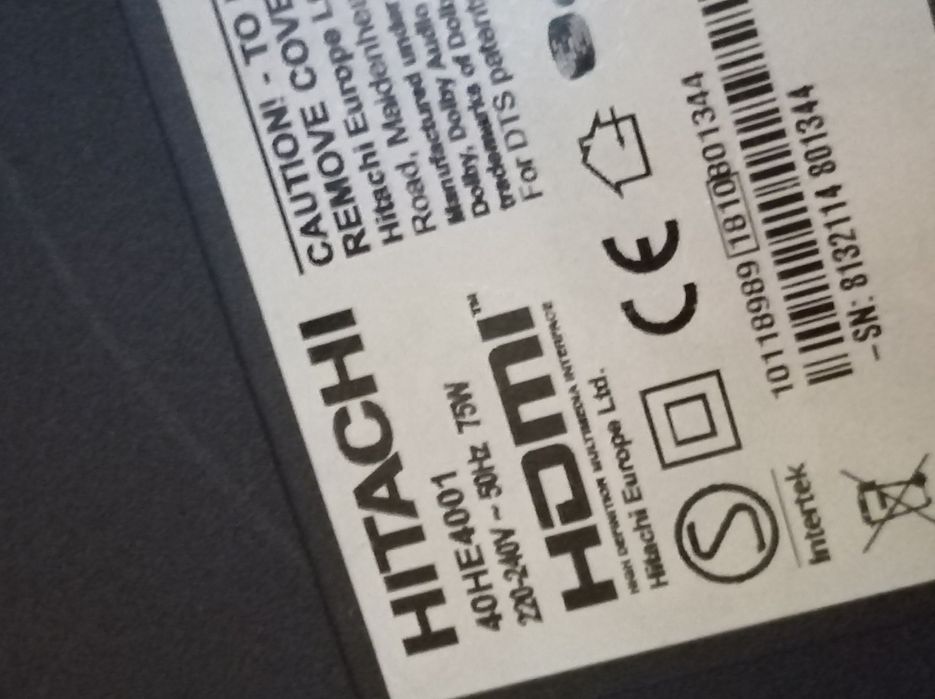 Hitachi 40HE4001 Смарт телевизор