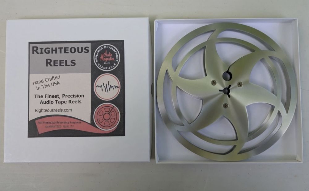 2 x Role  Magnetofon metalice 18cm