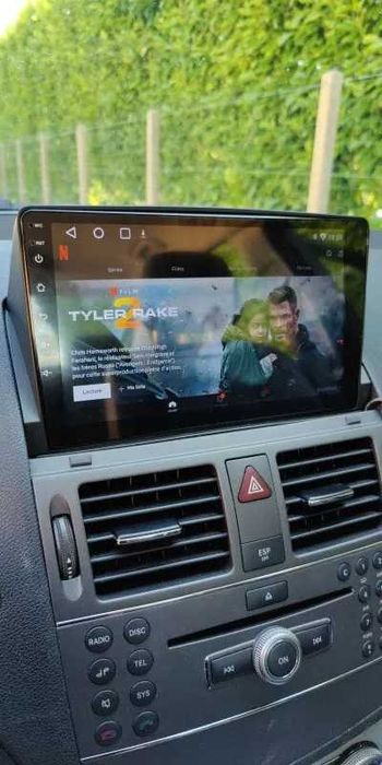 Navigație Android 15 Mercedes C-Class W204 4GB – CarPlay, QLED, DSP