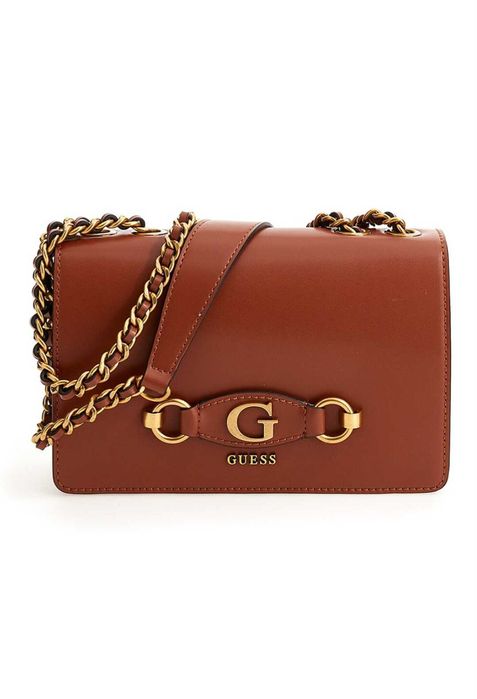 GUESS Чанта Guess Izzy с метален монограм отпред