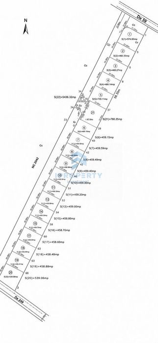 Teren 15867 Mp In Otopeni Parcelat cu Deschidere Dubla Stradala