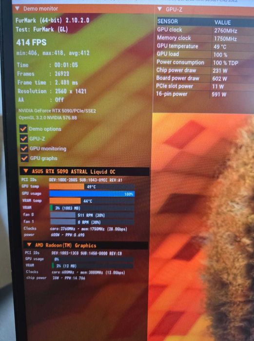 Placa video ASUS ROG-Astral OC RTX 5090 de 32GB GDDR7 DLSS4 , noua