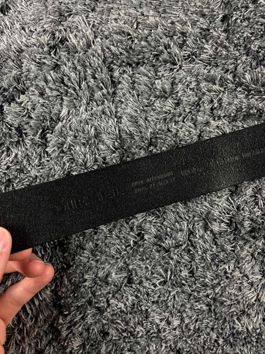 Diesel Vintage Black Cow Leather Belt Кожен Колан