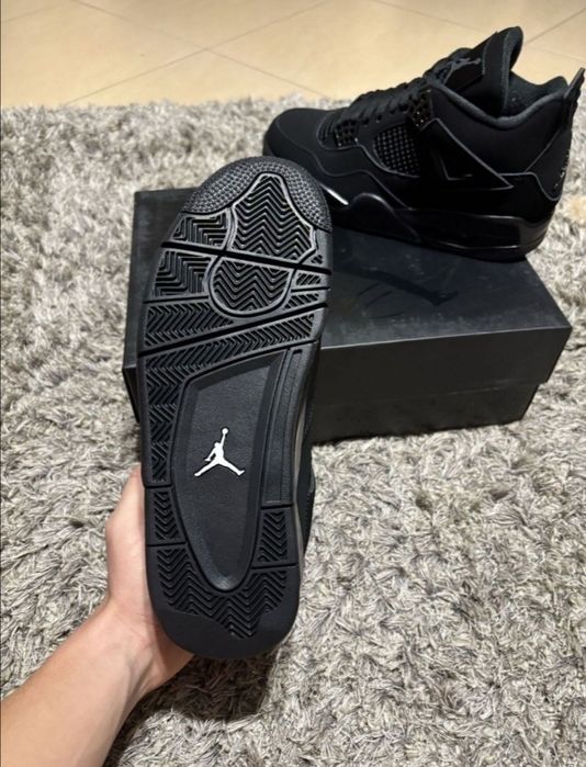 Jordan 4 Black Cat ,41, Negru, Noi in Cutie, Livrare Rapida