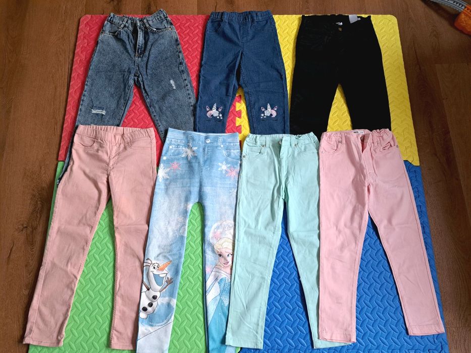 Lot pantaloni fetita, mar. 122-128