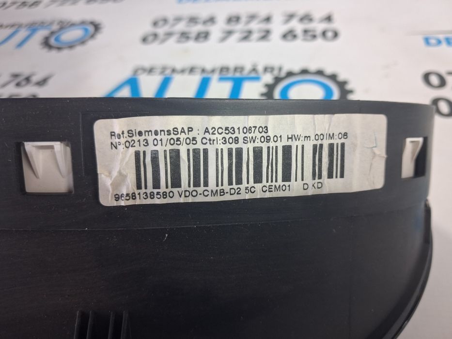Ceas bord 2.0 hdi Peugeot 407 2006