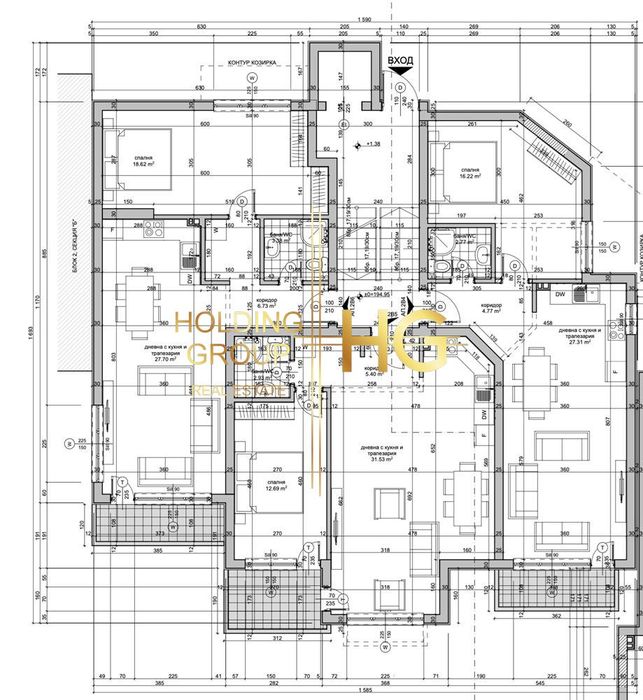 Продава се Двустаен апартамент в Варна, Виница - 74 кв.м за 1401 €/кв.м - Снимка #2