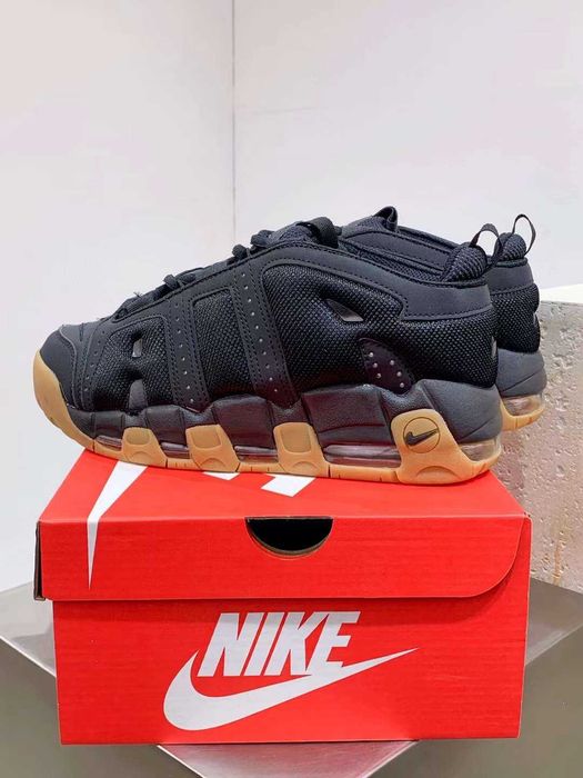 Нови мъжки маратонки Nike Air More Uptempo Low "Black/Gum