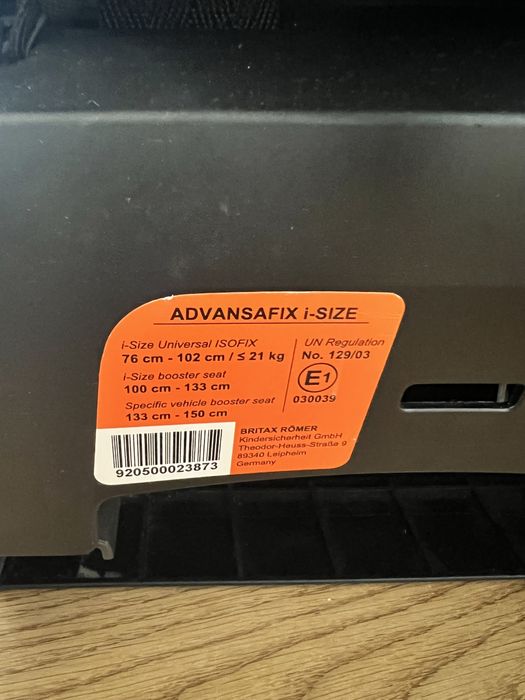 Scaun auto Britax Advansafix, mov
