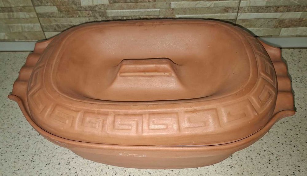 oala din lut model roman 6 l,NOUA!