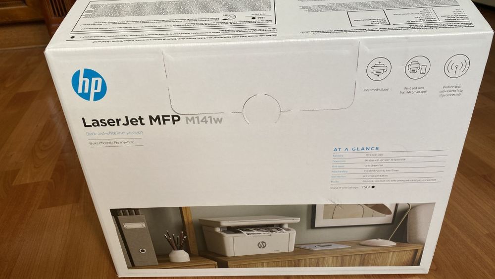 Лазерный МФУ HP LaserJet M141w (Wi-Fi) — Состояние отличное