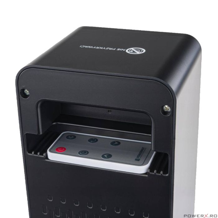 Incalzitor cu termostat, radiator tip turn, ventilator, 2000 W,