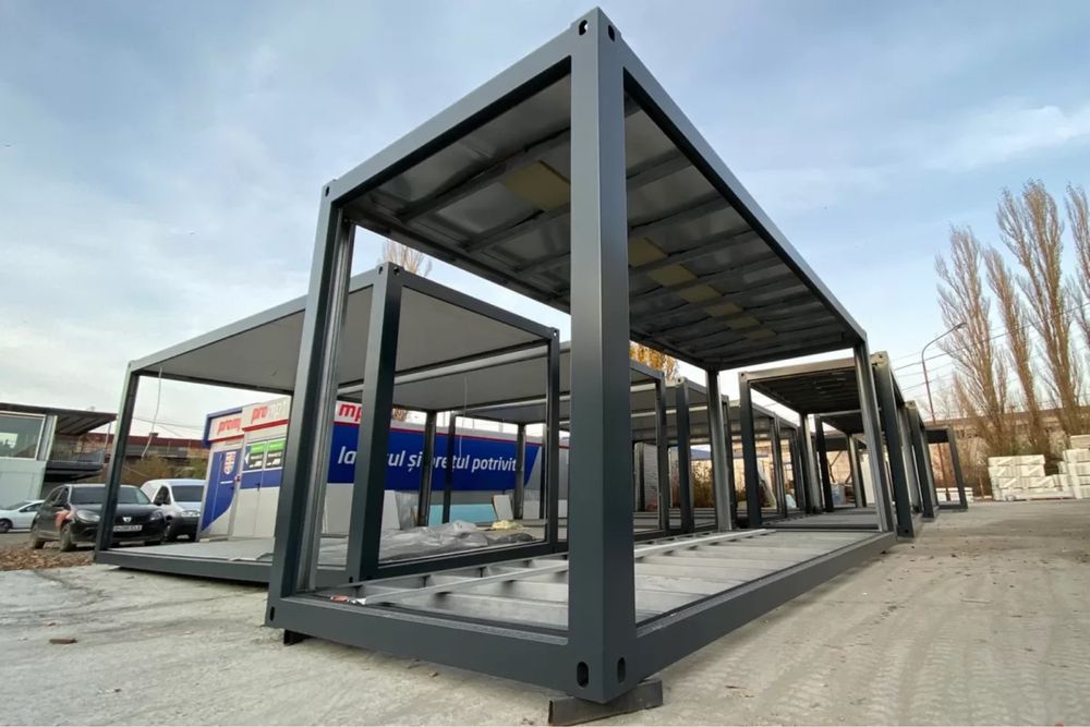 Containere modulare case modulare din structura metalica montaj transp