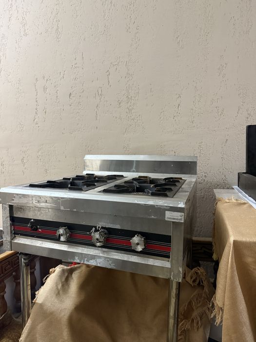 Gaz plita 4 tali duxovkasi yoq