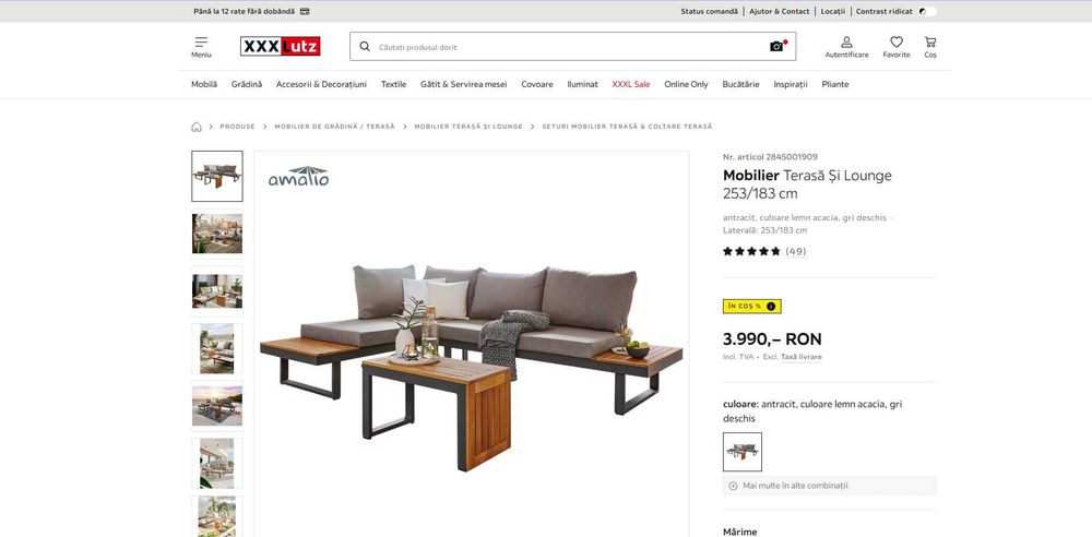 Mobilier de terasa/gradina NOU