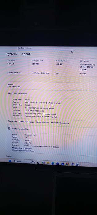 Lenovo PC i3 3,7 Ghz