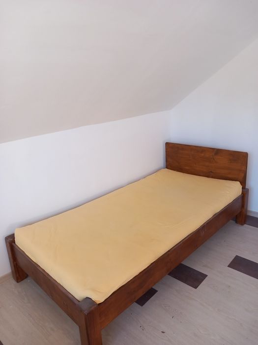 Paturi  lemn masiv 200x80 cm,saltea bonus  !