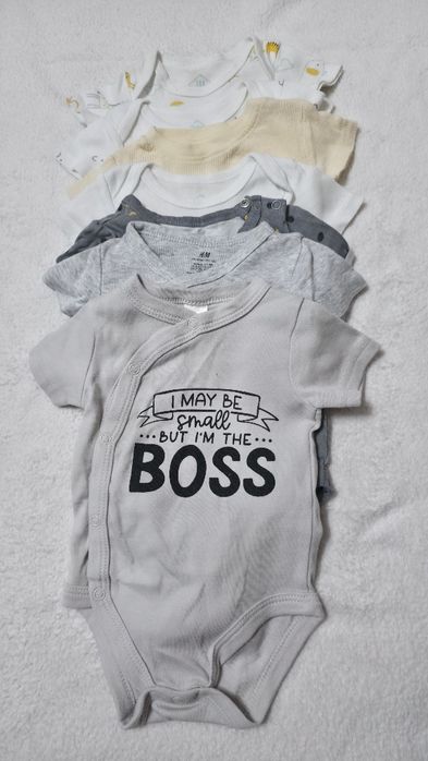 Set 7 body cu mânecă scurtă