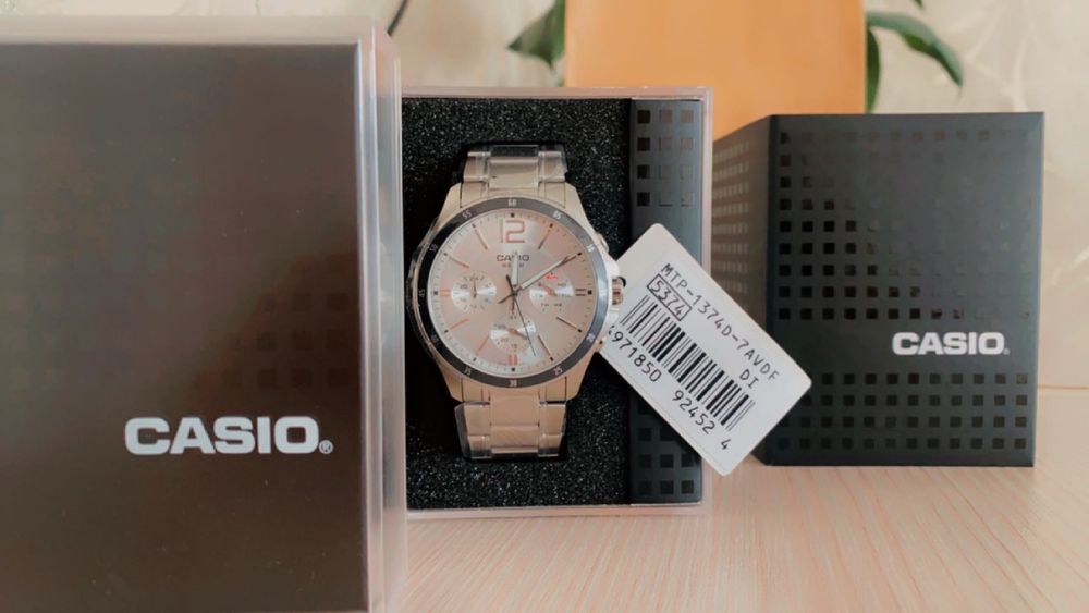 Часы CASIO MTP-1374D-7AVDF серебристый