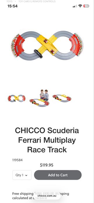 Chicco ferrari гоночная трасса