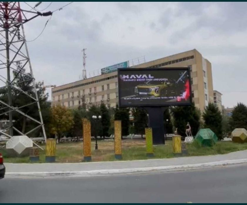 Led ekranlarda reklmaма Yangiyol/Янгиюлдаги рекламалар.