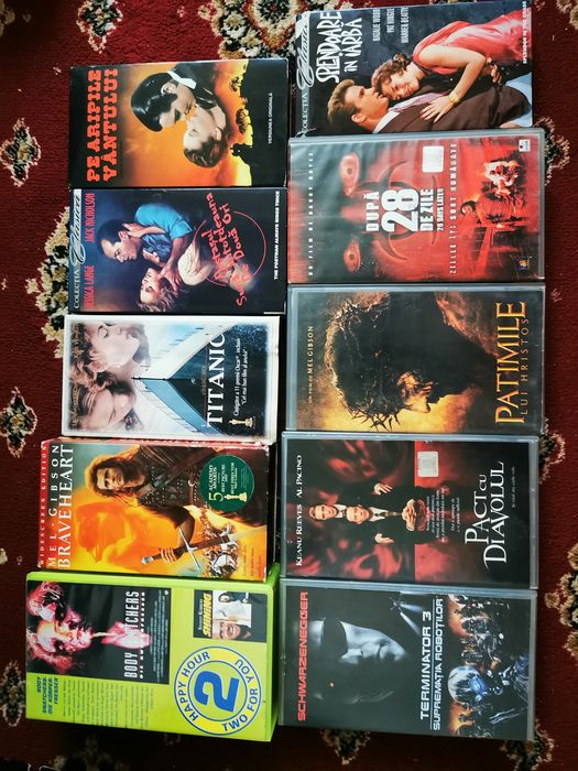 Filme VHS de Top Terminator Titanic Braveheart