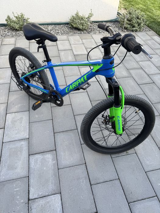 Bicicleta Copii MTB Carpat Hiro 20" Albastru/Verde