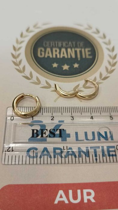Cercei aur 14K 2.67gr [AG24 Harlau B.46033.1] - Garantie 2 ani!