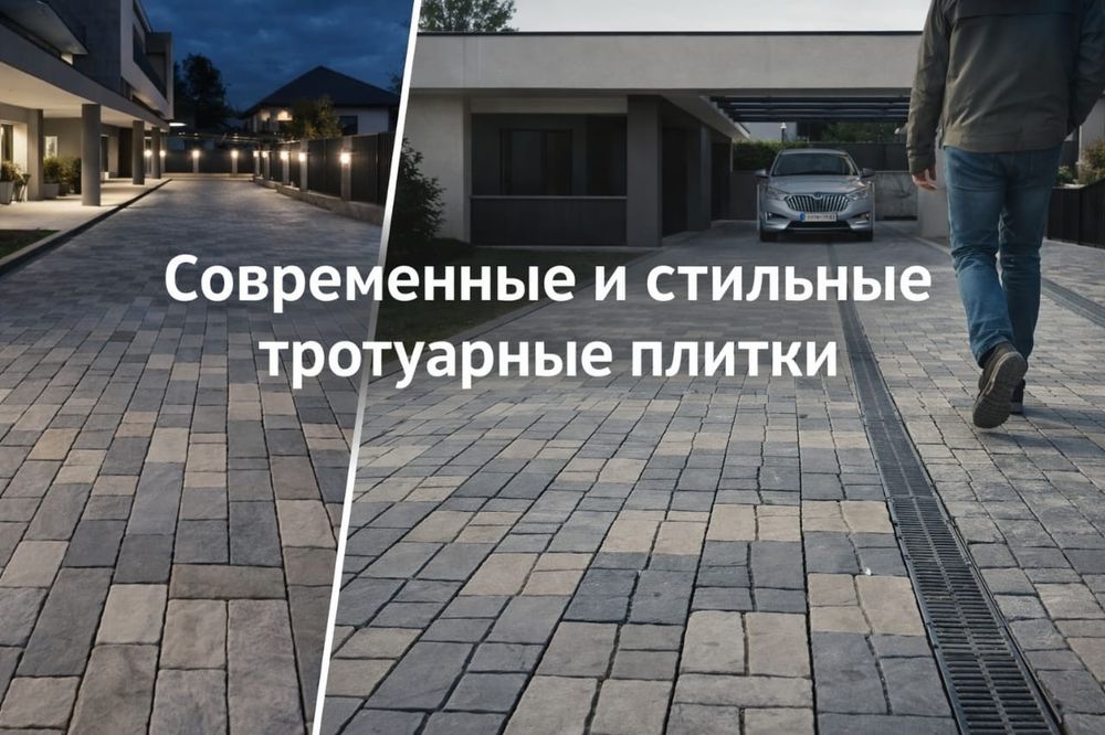 Укладка тротуарной плитки брусчатка