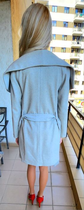 Pardesiu / Palton elegant MANGO, primavara-toamna S/M lana+poliester