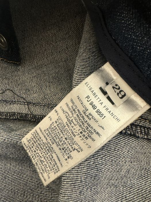 Blugi Elisabetta Franchi Cu Lanturi Aurii marime 29