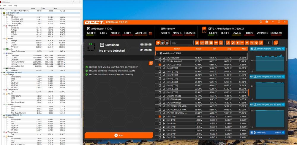 НОВ/RYZEN 7 7700/ 7800XT/32GB DDR5 /2 TB NVME