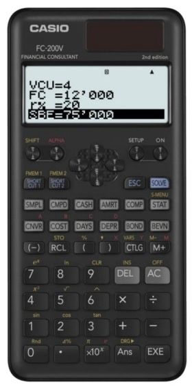 Финансовый калькулятор Casio FC-200V