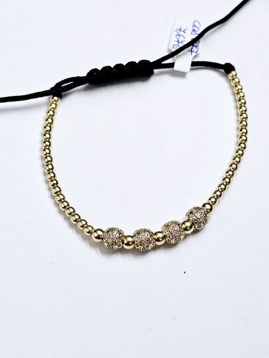 Vand bratara cu bile din aur 14 k 7.67 g cod 877