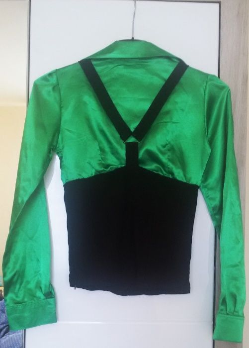 Camasa cu bretele si corset, din satin, marimea S