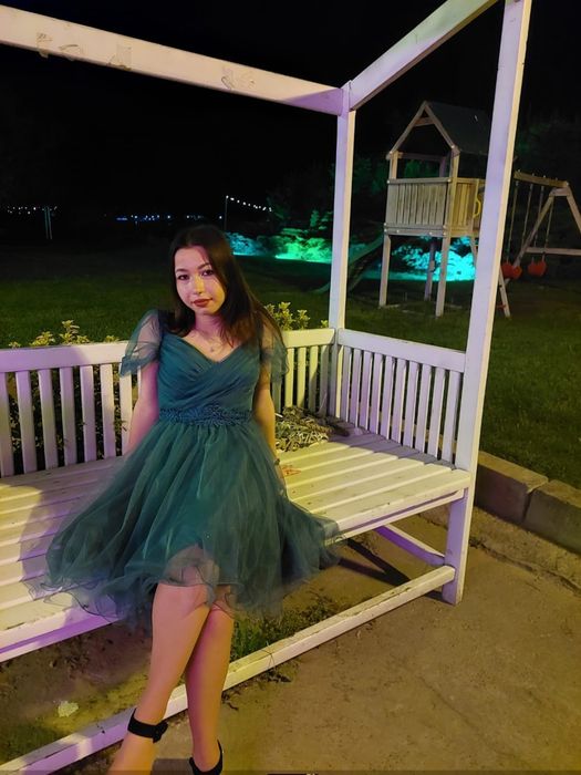 Rochie verde de banchet