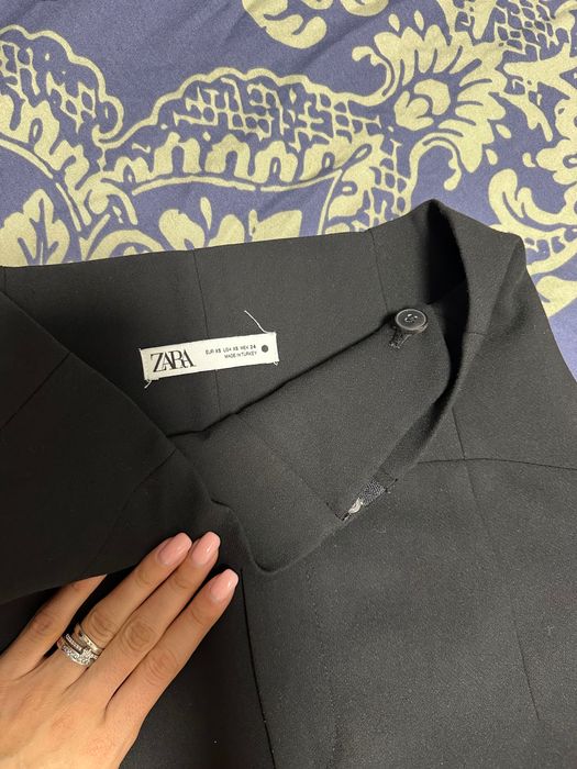 Zara черен панталон ХС